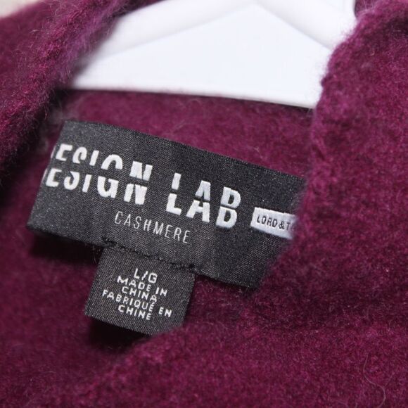 Design Lab Lord & Taylor 100% Cashmere Vest Sweater Women Size large - Picture 5 of 8